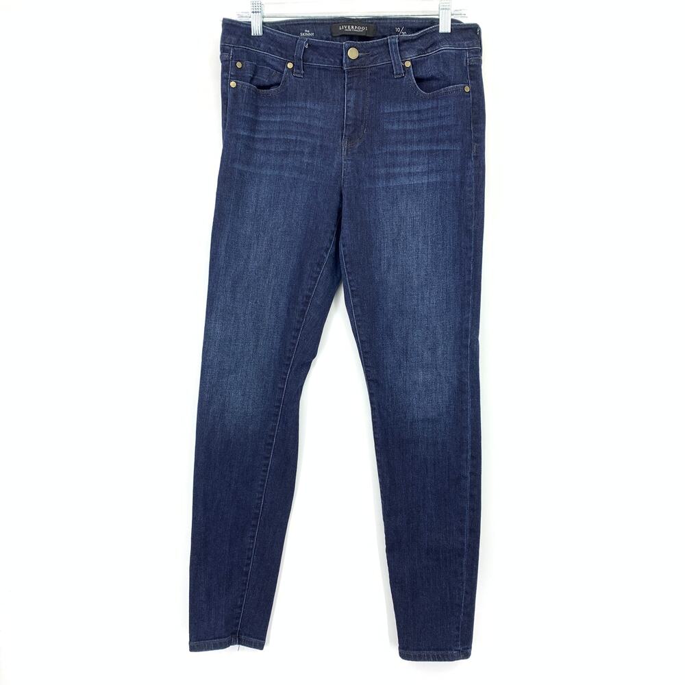 Liverpool The Skinny Jean Womens Size 10/30 Dark Wash Stretch Denim
